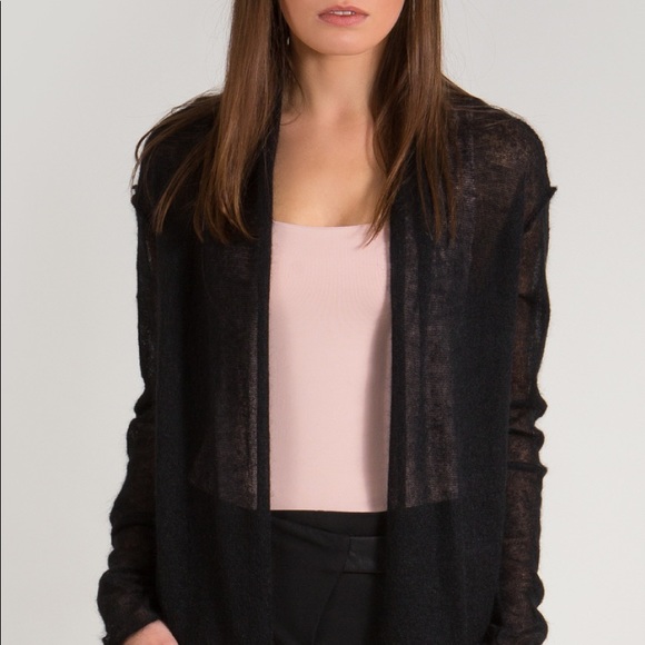 TALULA - black mohair cardigan - Picture 1 of 11